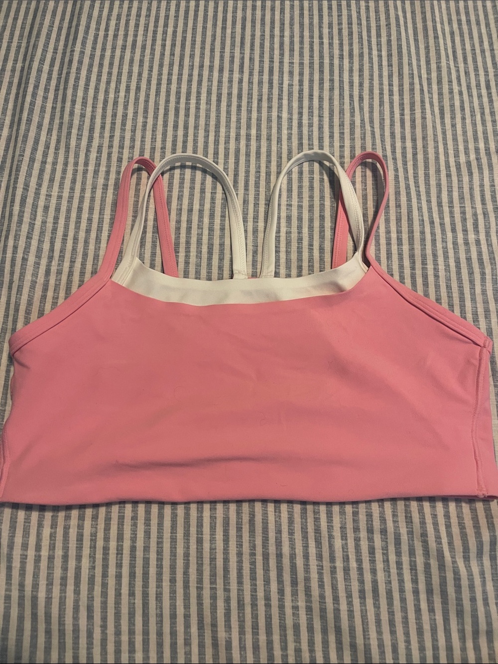 all in motion Pink Dual-Strap Crop Bralette